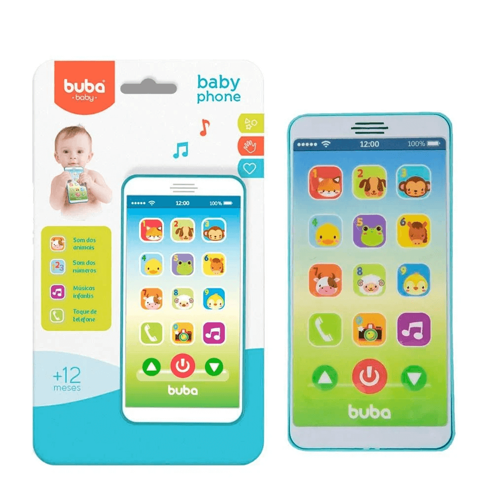 Celular Infantil Baby Phone Azul 6841 - Buba