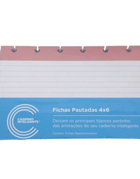 Ficha Pautada Inteligente 4x6 - com 50 folhas - CIFI1001 - Caderno Inteligente

