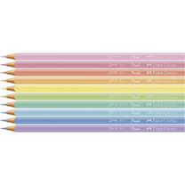 Lápis de Cor Triangular EcoLápis Pastel 10 Cores 120510P - Faber-Castell