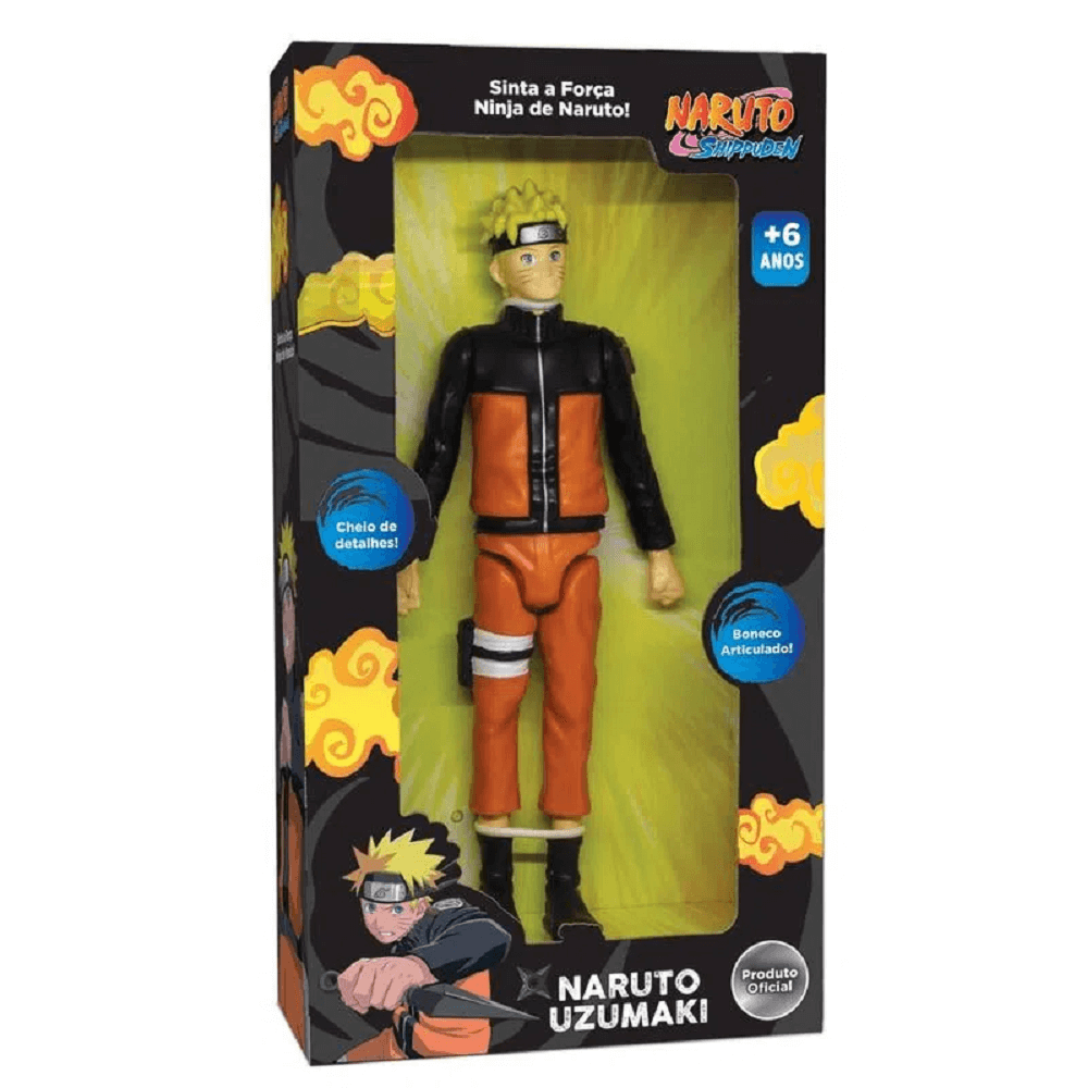 Boneco Naruto Uzumazi 24 cm Naruto Shippuden 1187 - Elka