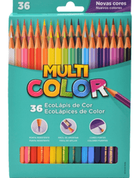 Lápis de Cor 36 Cores Ponta Resistente  11.3600N - Multicolor
