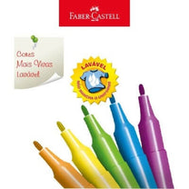 Caneta hidrográfica Canetinha estojo com 24 cores 15.0124CZF - Faber Castell