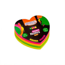 Bloco Smart Notes Coração 70x70mm Colorido Neon 200fls BA7031- BRW