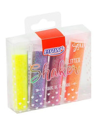 Glitter shaker neon 7g - blister c/ 4 cores GL0500 - BRW
