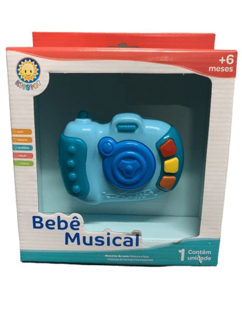 Bebê Musical Câmera Azul 782 - Kitstar