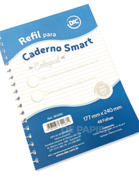 Refil Colegial Para Caderno Smart 48 Folhas 1832RE - DAC
