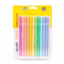 Canetinhas Tons Pastel Neo Pen Gigante 12 Cores 16093 - Compactor