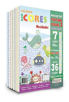 Bloco Textura Visual 3 Eco Cores 7 Cores Pastel 36 Folhas 180g/m² 230x320mm - Novaprint