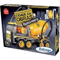 Blocos de Montar Betoneira Cidade Em Obras 189 Pçs 688.7 Xalingo