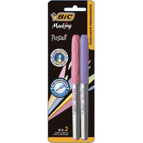 Marcador Permanente Marking Tom Patel rosa/lilás 1.1mm 2 unidades - Bic