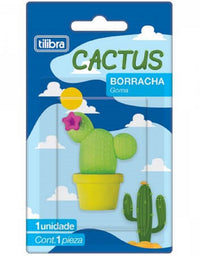 Kit com 3 Borrachas Cactus em Blister 31484-6 - Tilibra
