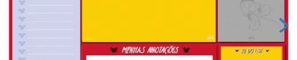 Bloquinhos de Anotações com 5 Modelos 20 Folhas cada Mickey 3759 - Dac