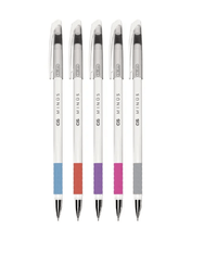 Caneta Esferográfica Estojo c/ 5 Cores Ponta 0.4mm 660008 - CIS
