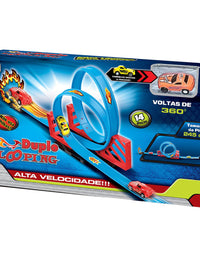 Pista Para Carrinho Duplo Looping 0300 - Braskit
