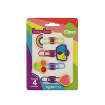 Clips Love is Love Decorado c/ 4 peças 93105 - Leonora