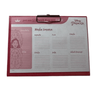 Prancheta Semanal 12 Folhas 75g/m² Princesas 3786 - DAC