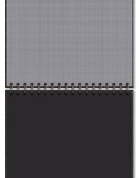 Caderno de Lettering Espiral Quadriculado 40 folhas Pretas 180g/m² 5308 - Fina Ideia
