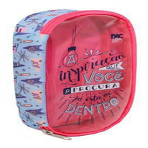 Estojo Escolar Transparente Lettering  3108 - DAC