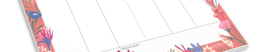 Bloco Semanal Coleção Primavera 52 fls 90g/m² 2348 - Fina Ideia