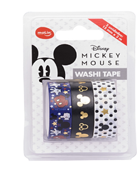 Durex Decorado Washi Tape Mickey Mouse c/3 Rolos 22689 - MOLIN
