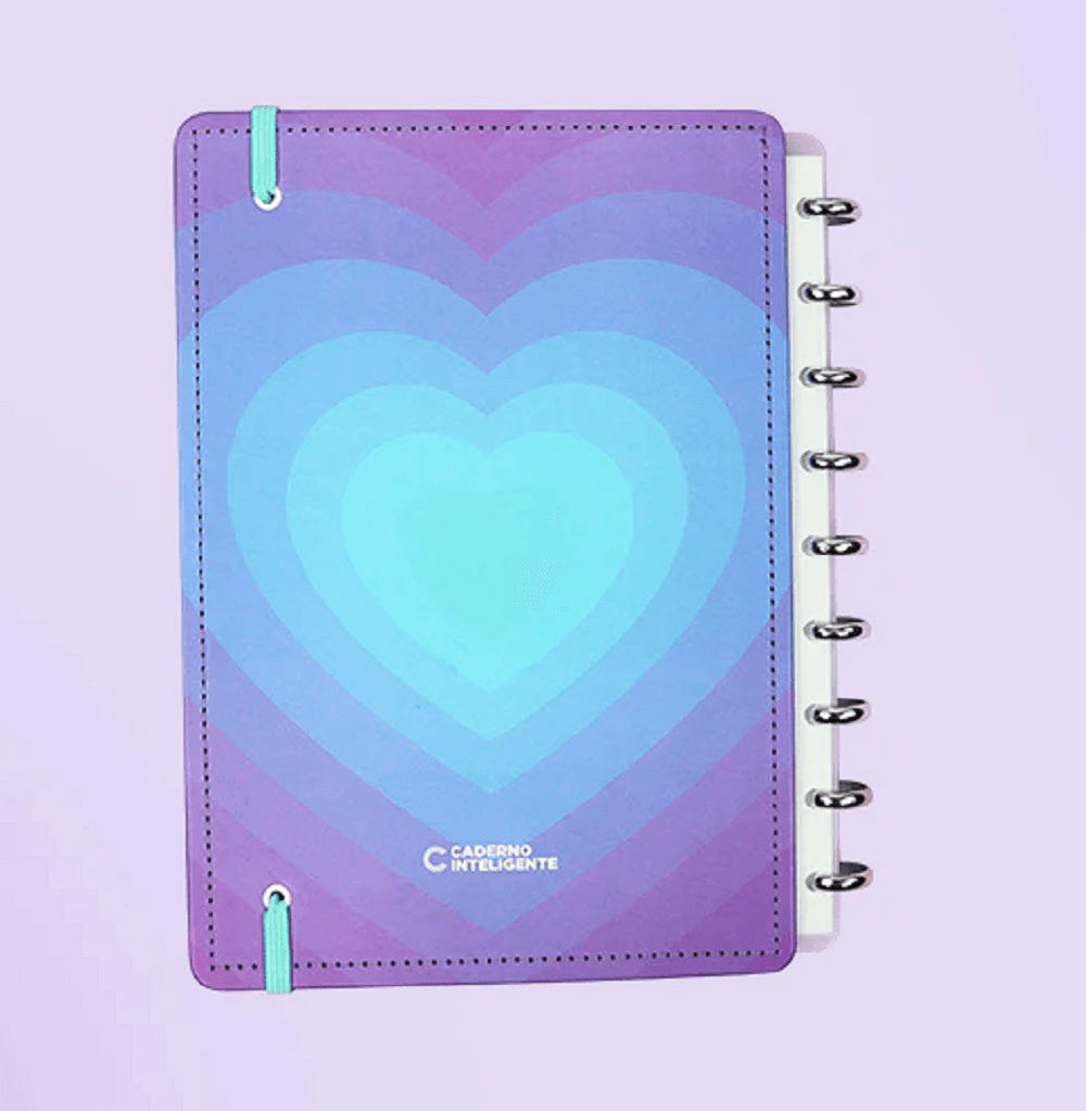 Caderno Inteligente Médio Silver Love 80 Fls. CIMD3116 - Novitate