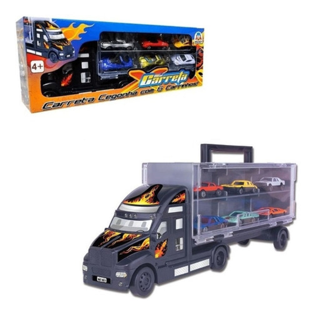 Mini Carreta  com 6 Carrinhos 730-5 - Braskit