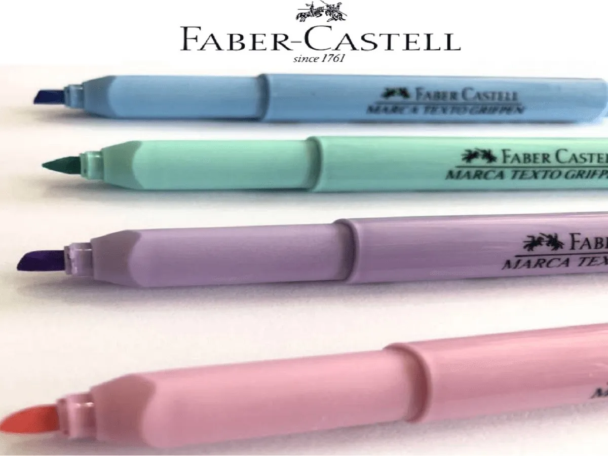 Caneta Marca Texto Grifpen Tom Pastel 6 cores MT/TP6ZF - Faber Castell