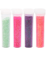 Glitter shaker pastel 7g - blister c/ 4 cores GL0501 - BRW

