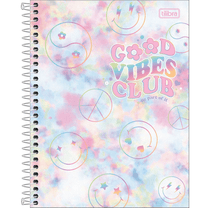Caderno Espiral 2023 Colegial 10 Matérias 160 Folhas Good Vib 32.345-4 - Tilibra
