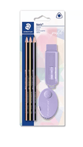 Conjunto Escolar Pastel 5 Pçs. Noris Lápis, Borracha e Apontador - Staedtler