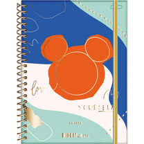 Agenda Planner Espiral 177x242 160 Páginas  Mickey Arts 69464 - Jandaia