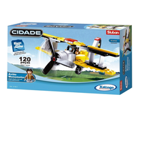 Bloco de Montar Avião Monomotor 120 peças 0148.7 - Xalingo