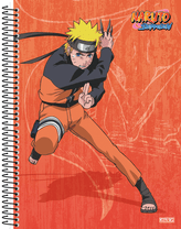 Caderno Universitário 1 Matéria 80 fls Naruto 233316 - São Domingos