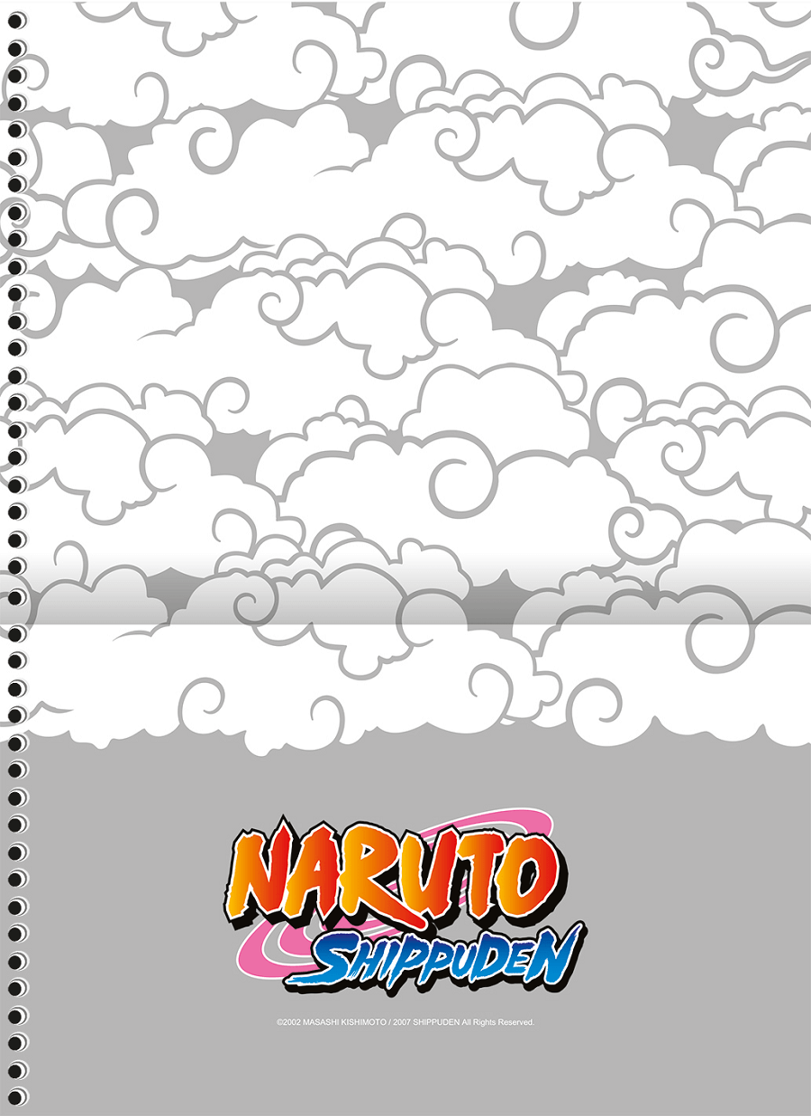 Caderno Universitário 1 Matéria 80 fls Naruto 233316 - São Domingos