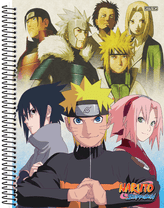 Caderno Universitário 1 Matéria 80 fls Naruto 233316 - São Domingos