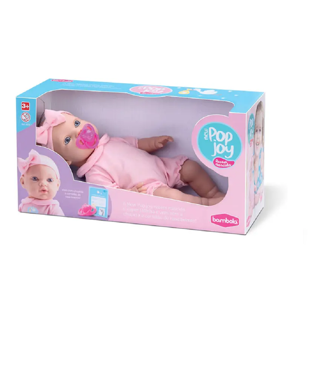 Boneca New Pop Joy recém nascida 682 - Bambola