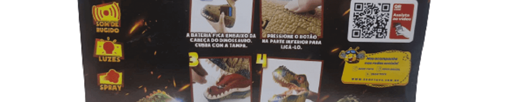 Dino Ataque Furioso com Luz, Som de Rugido e Splay de Água ZP01011 - Zoop Toys